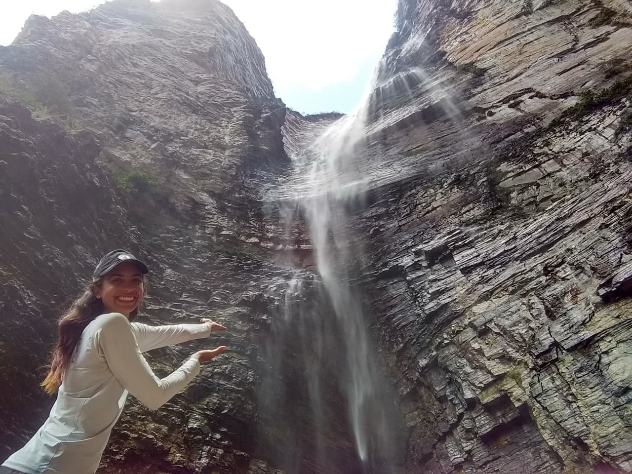 Tropical waterfalls with swimming holes
